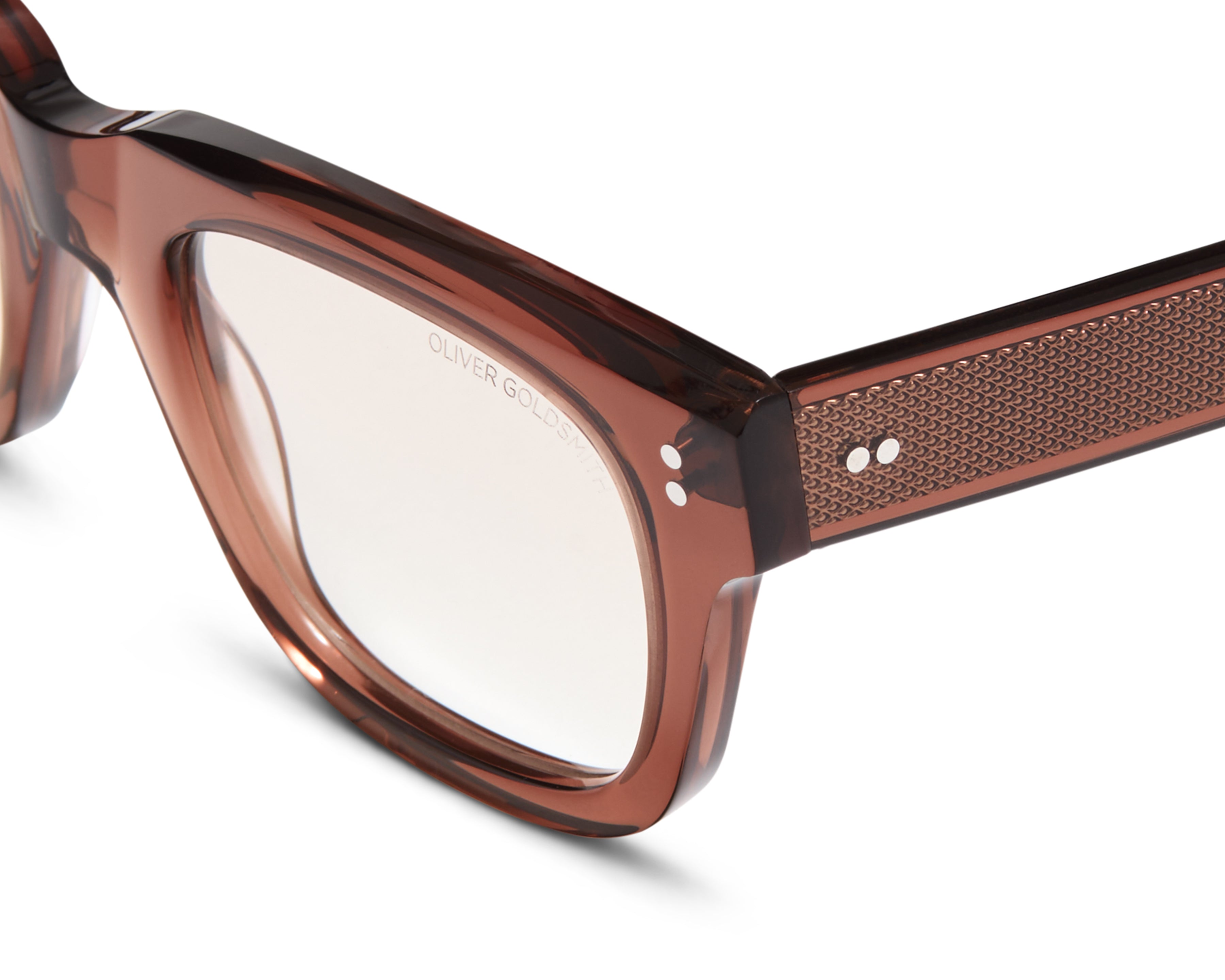 nopadding Brown eyeglasses on a white background