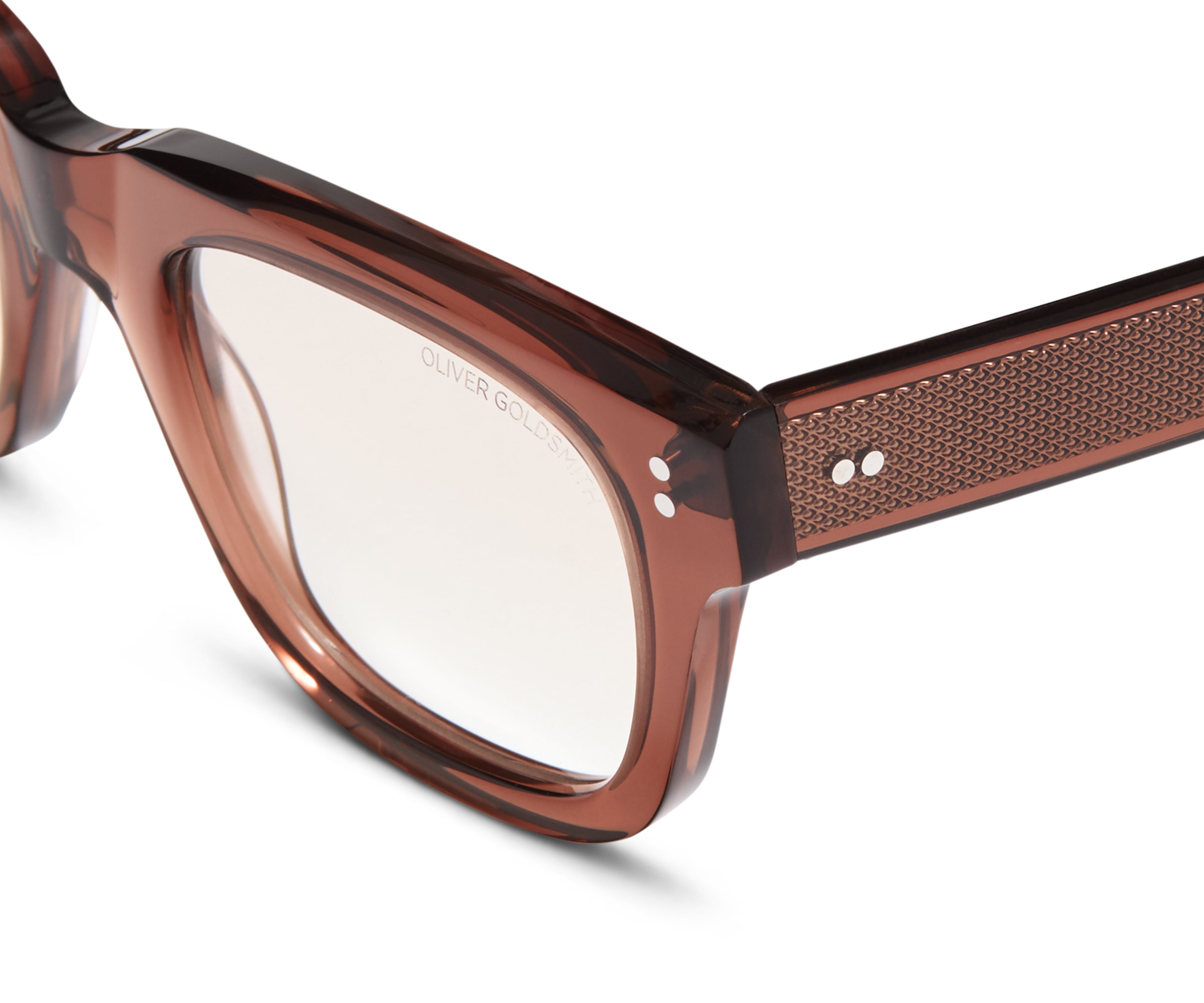 nopadding Brown eyeglasses on a white background