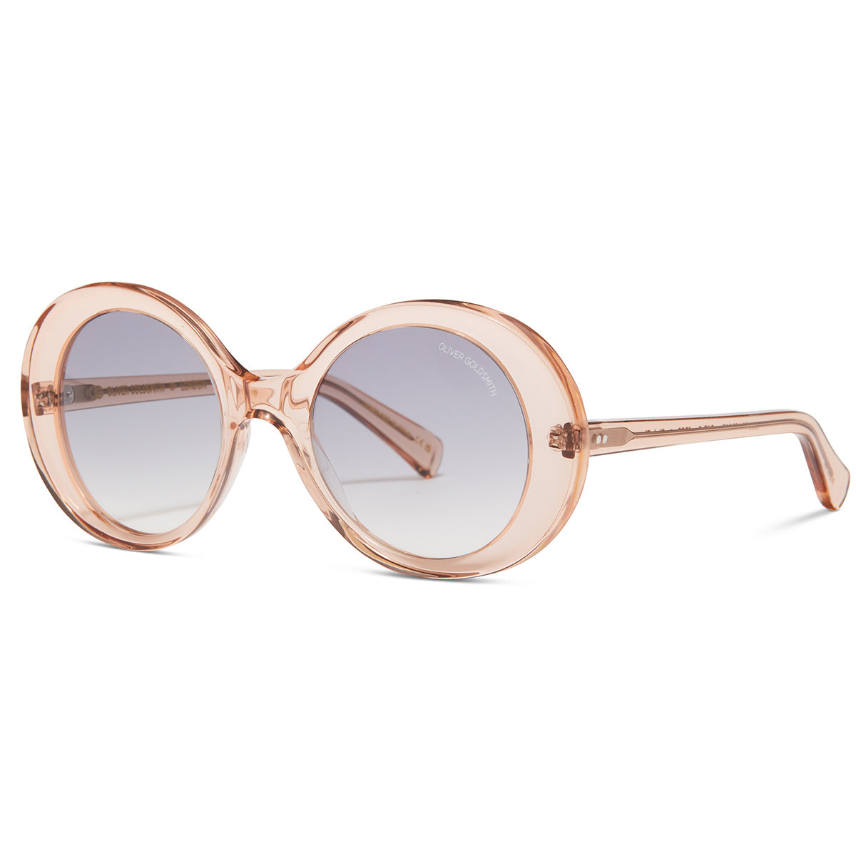 The 1960S 001 Sunglasses with Pink Champagne acetate frame