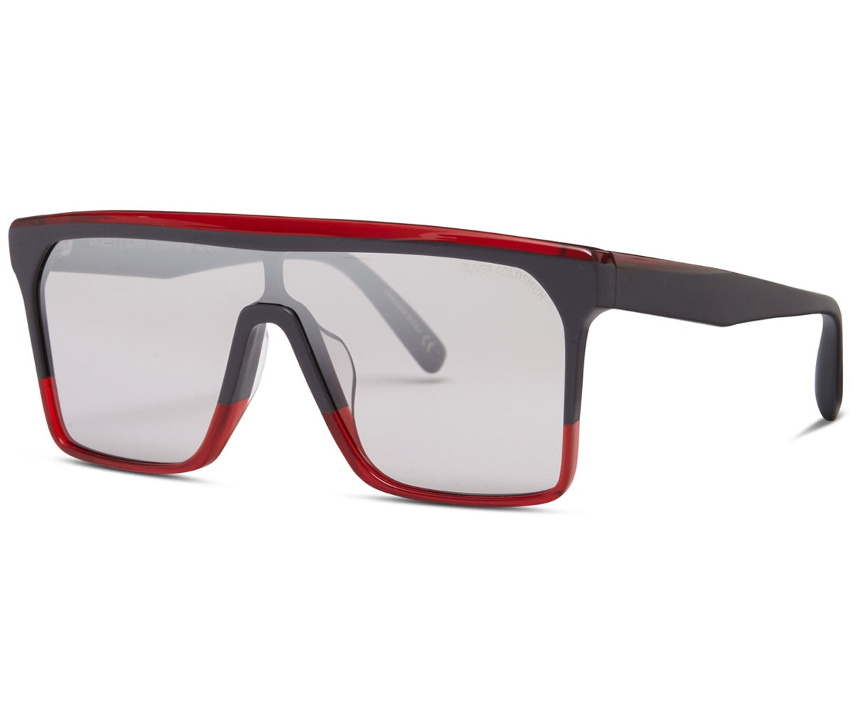 The 1990'S-001 Sunglasses with Slate + Coulis acetate frame