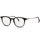 A pair of Avery glasses with a black frame and clear lenses.