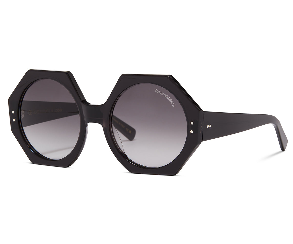 Hex Sunglasses with Almost Black acetate frame