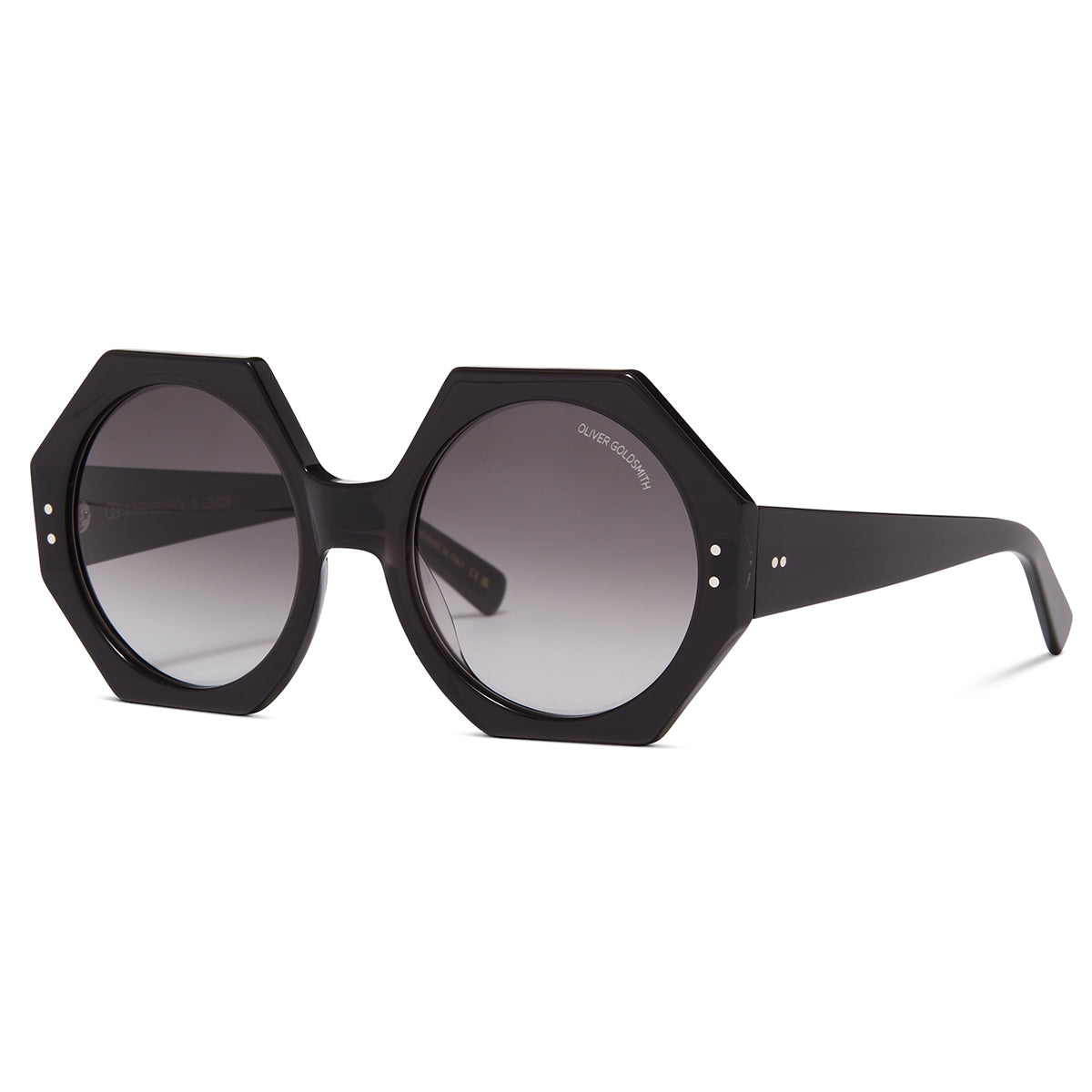 Hex Sunglasses with Almost Black acetate frame