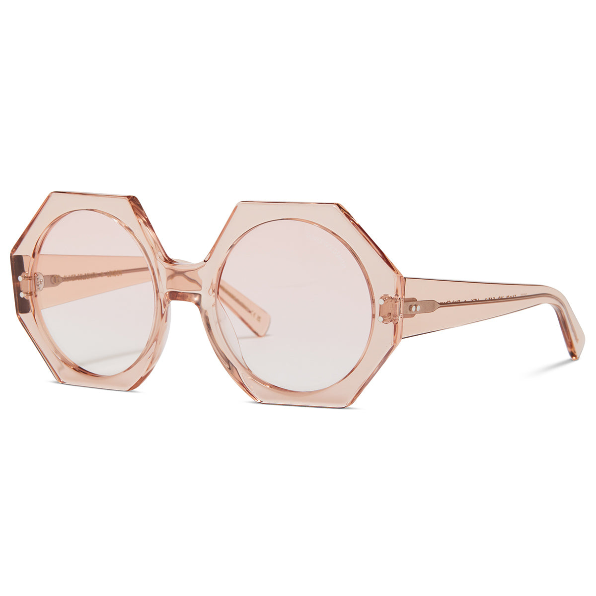 Hex Sunglasses with Pink Champagne acetate frame