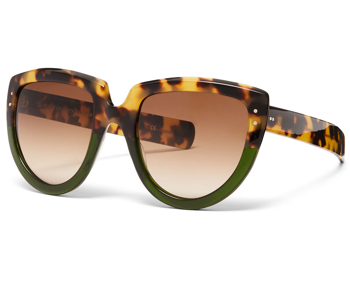 Y-Not Sunglasses with Leopard on Seafoam acetate frame