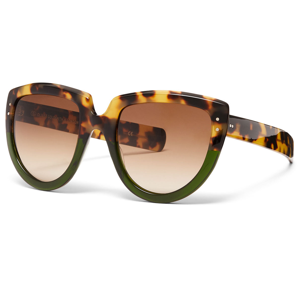 Y-Not Sunglasses with Leopard on Seafoam acetate frame