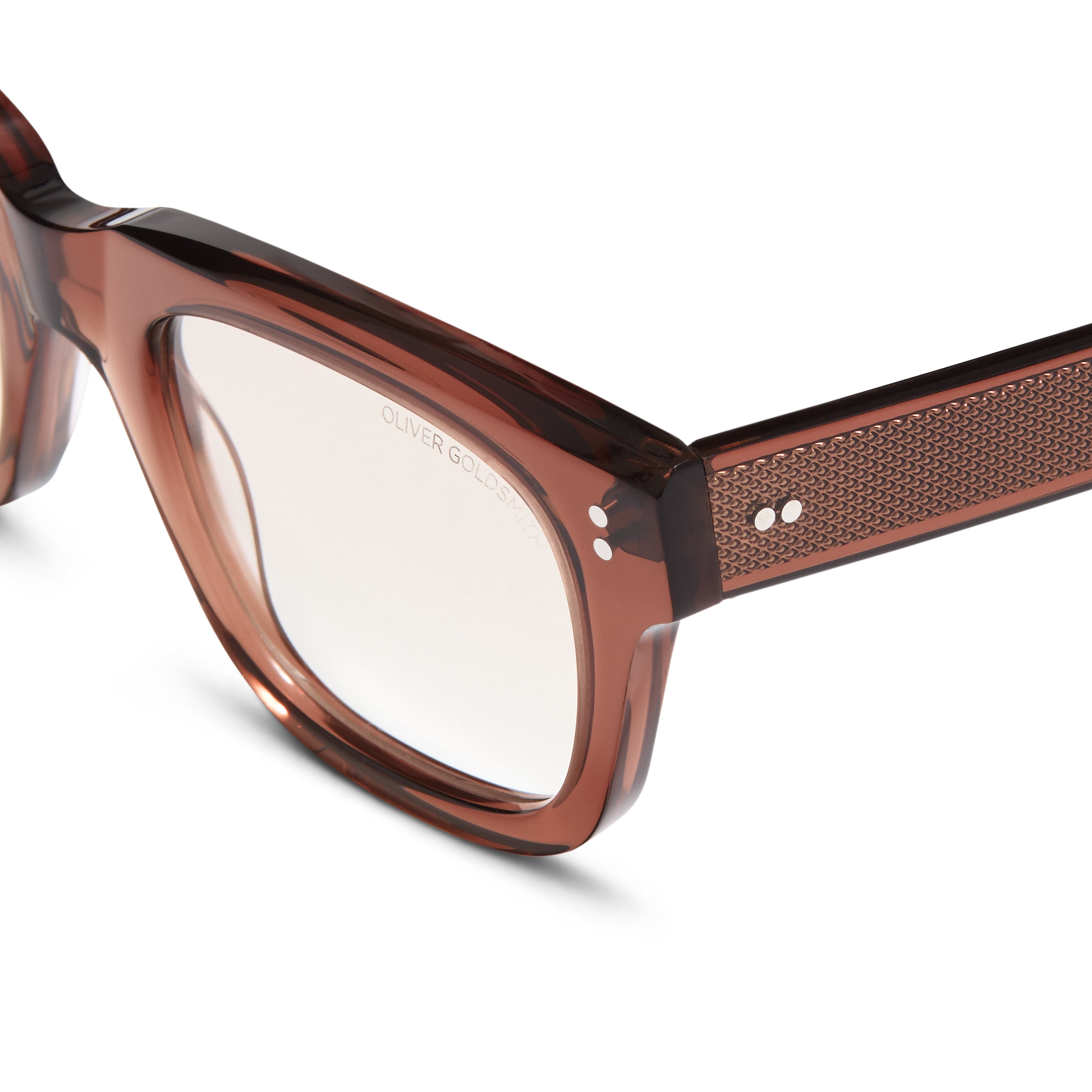 nopadding Brown eyeglasses on a white background