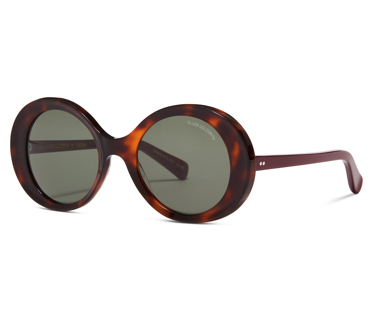 The 1960S 001 Sunglasses with Earth Tortoise acetate frame