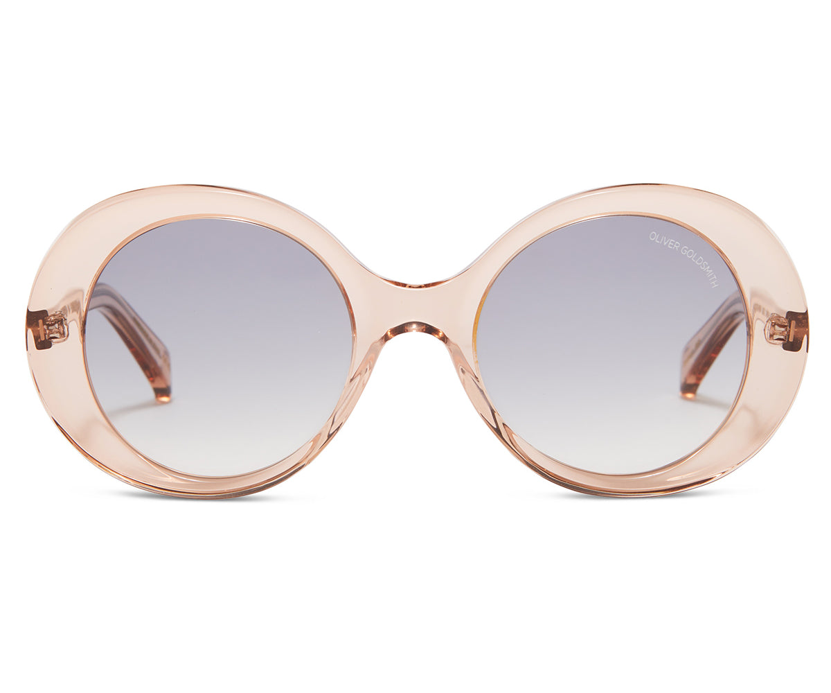The 1960S 001 Sunglasses with Pink Champagne acetate frame