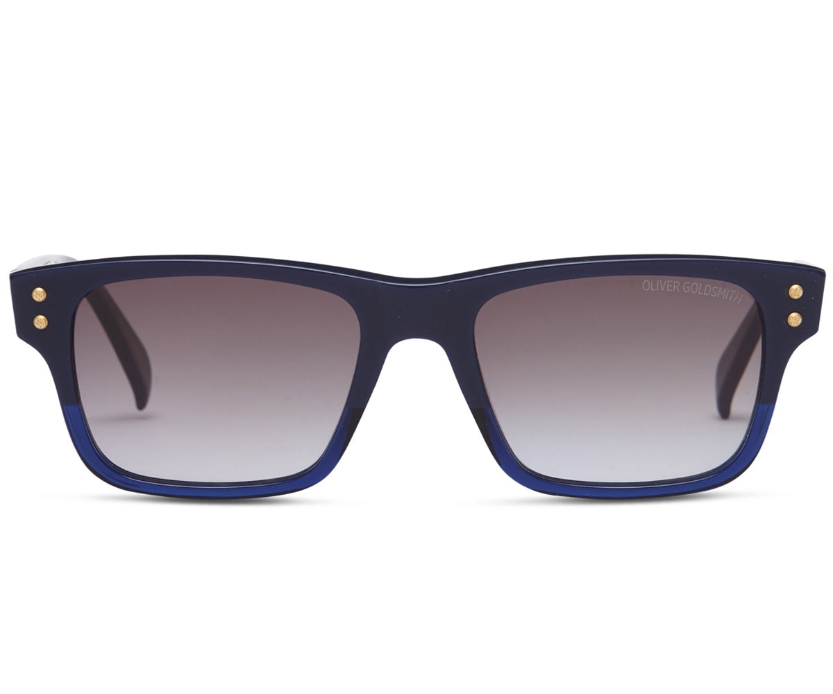 The 1980'S-001 Sunglasses with Matte Warship on Night Sea acetate frame