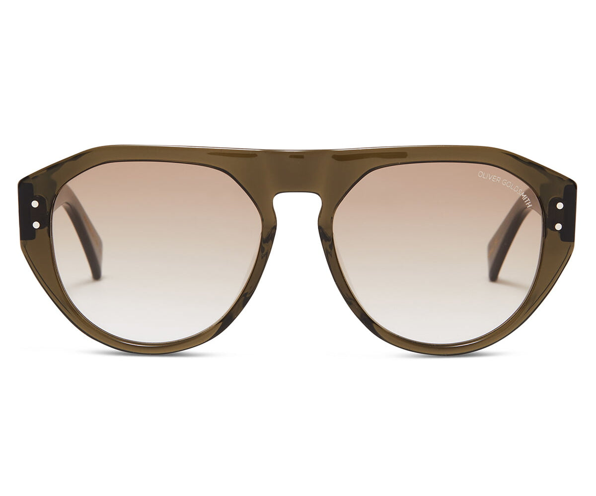 Gopas WS Sunglasses with Dark Olive acetate frame