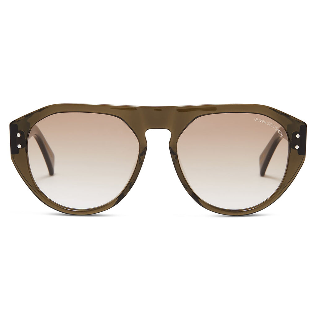 Gopas WS Sunglasses with Dark Olive acetate frame