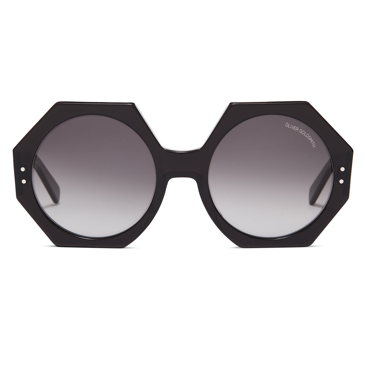 Black hexagon sunglasses online