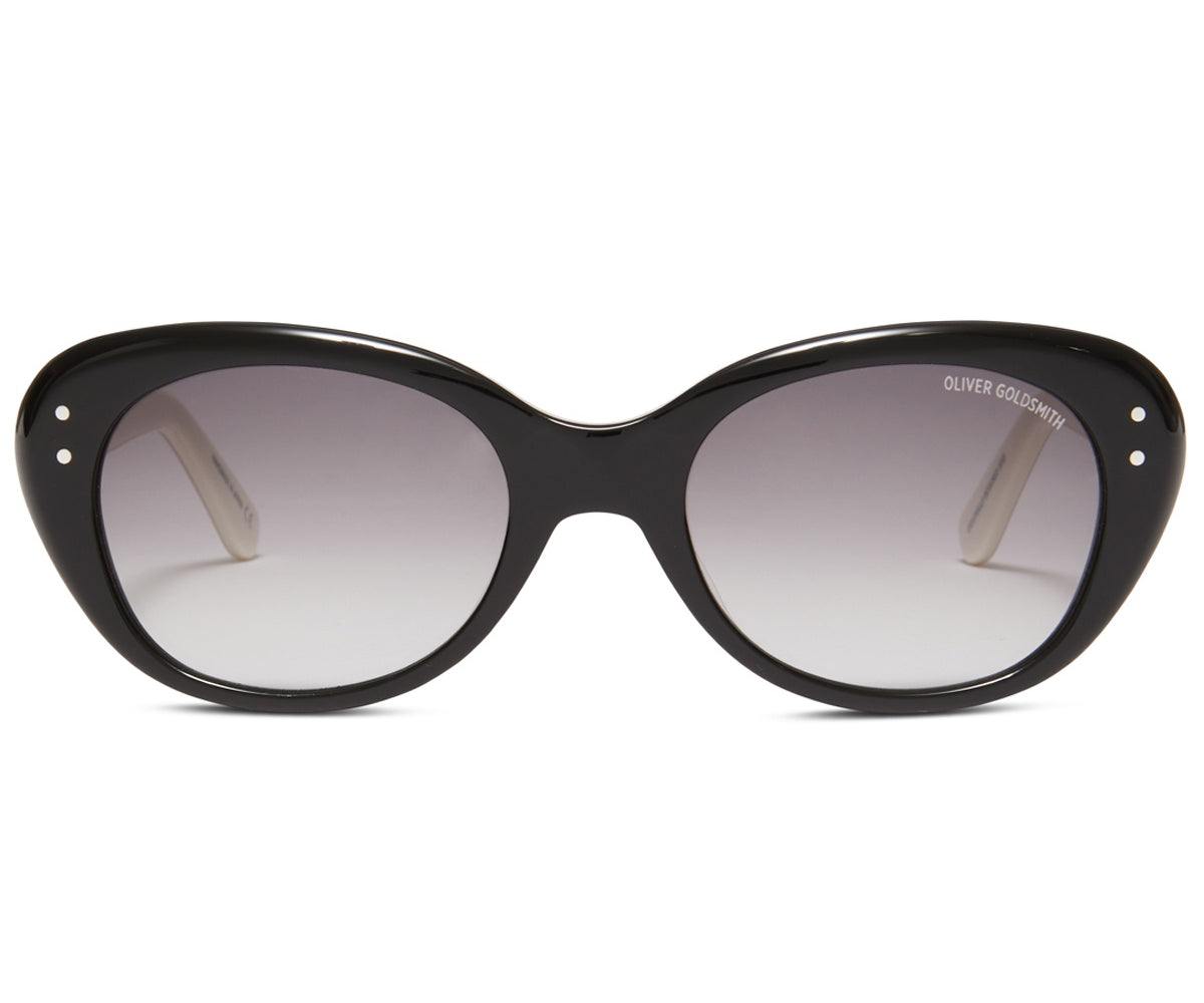 Sophia Sunglasses with Black & Ivory acetate frame