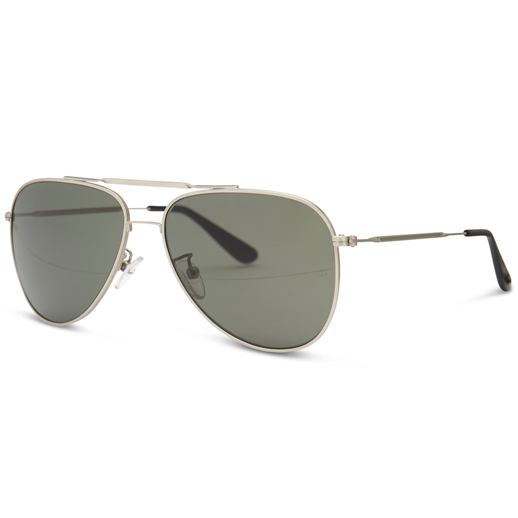 Colt Zero Sunglasses with Brushed Silver acetate frame